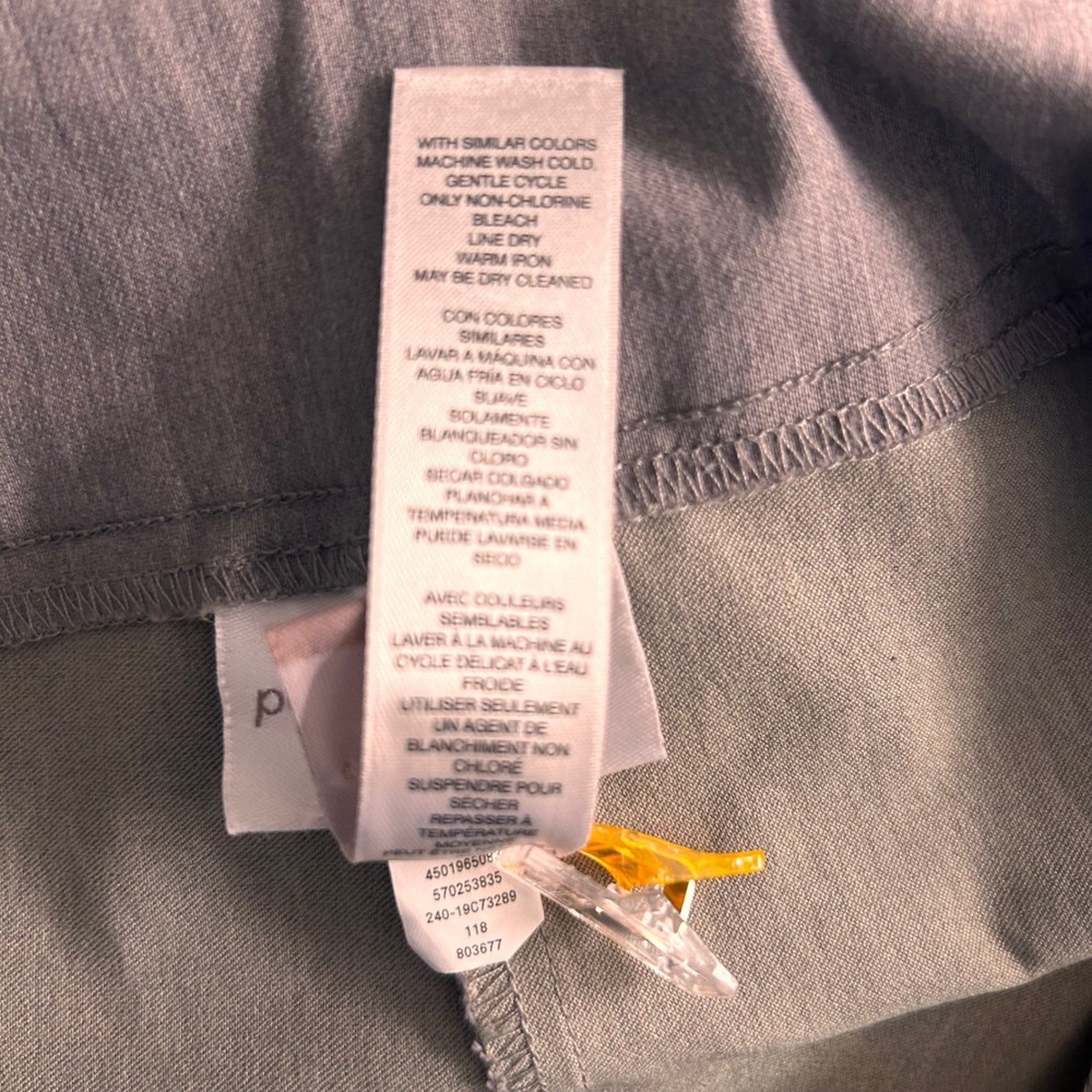 Chicos Pull On Pants‎ Gray Large Or 2 - Picture 9 of 16